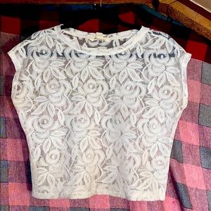 Cream Lace Forever 21 Top